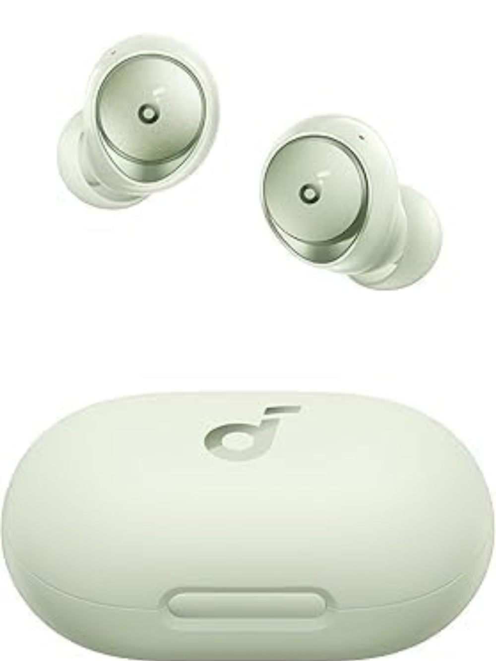 Soundcore True Wireless Earbuds in Sage Green with Charging Case